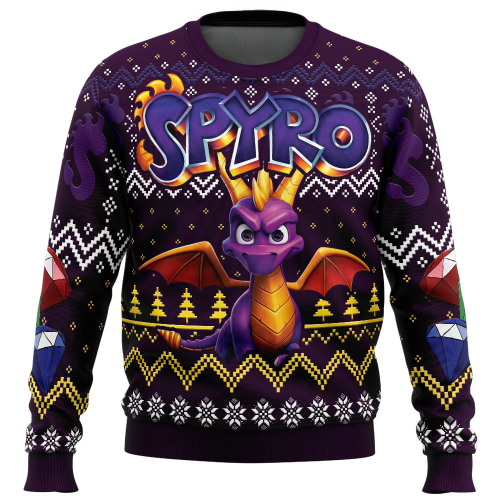 Nysekai "Christmas Dragon Spyro Ugly" Christmas Sweater
