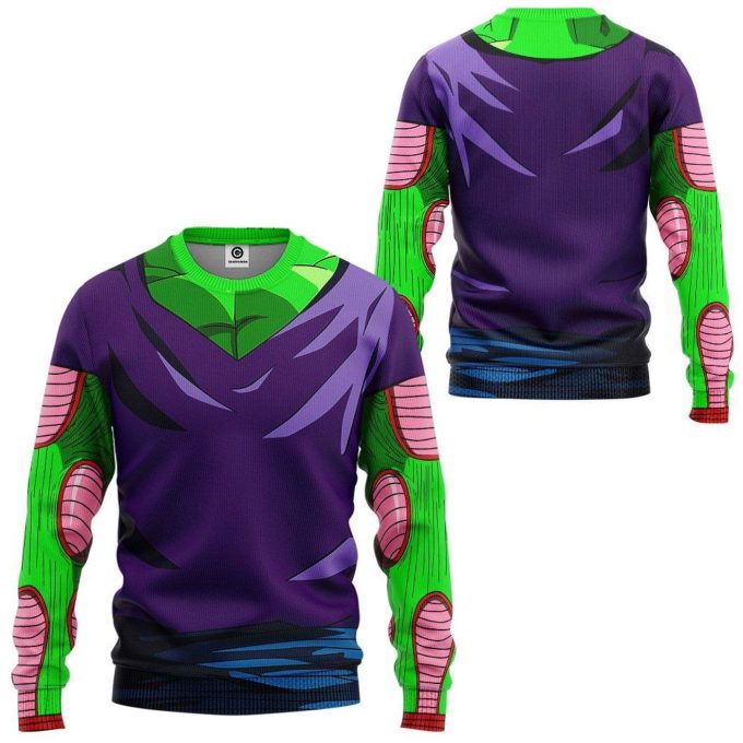 Dragon Ball 3D Piccolo Cosplay Sweater – Custom Pullover Costume QT304082Hc