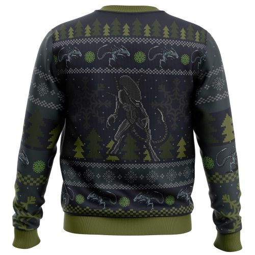 Get Festive with our Xenomorph Ugly Christmas Sweater – Perfect for a Christmas Bug Hunt!