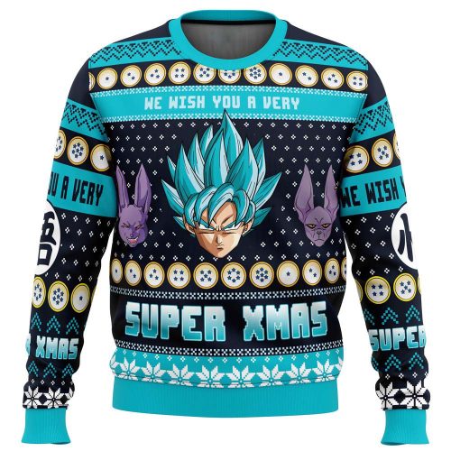 Saiyan Christmas: Dragon Ball Z Ugly Sweater - Festive & Fun!