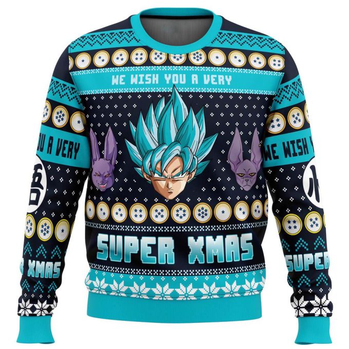 Saiyan Christmas: Dragon Ball Z Ugly Sweater – Festive & Fun!
