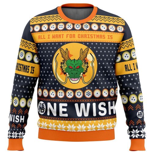 Get Festive with the Shenron Christmas Dragon Ball Z Ugly Sweater!