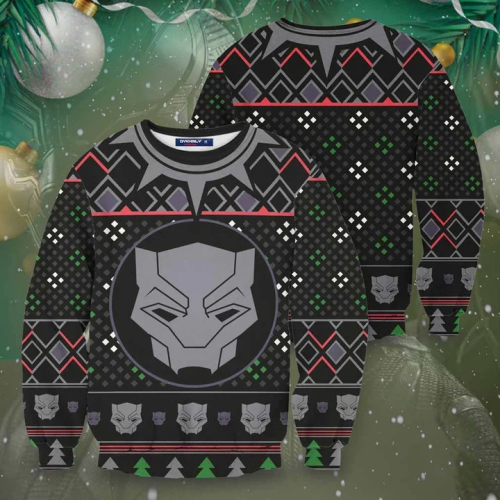 Wakandan Marvel Ugly Christmas Sweater – Unisex All Over Print!