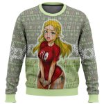 Ahegao Zelda Ugly Christmas Sweater: Festive & Bold Design for Gamers!