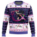 Get Festive with Akame ga Kill Akame Christmas Attack Ugly Sweater – Perfect for Holiday Celebrations!