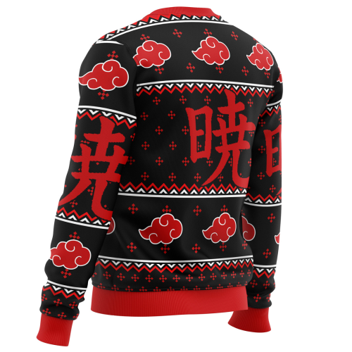 Get Festive with Akatsuki Naruto Ugly Christmas Sweater – Perfect Anime-Inspired Holiday Attire!