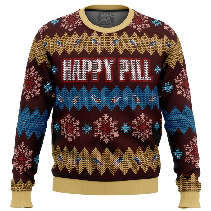 Get Festive with Akira Happy Pill Ugly Christmas Sweater – Perfect Blend of Fun and Fashion!