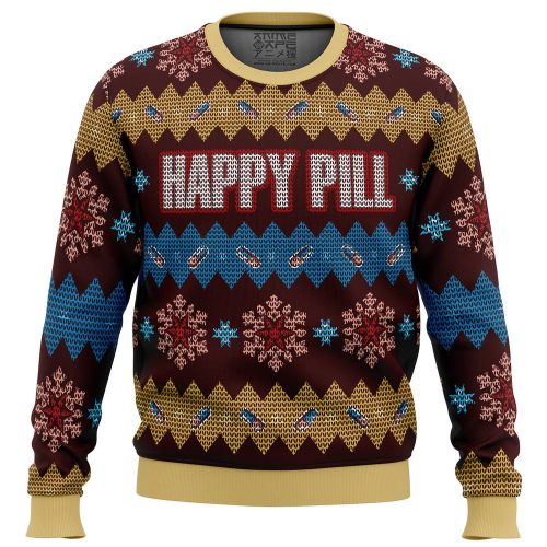 Get Festive with Akira Happy Pill Ugly Christmas Sweater – Perfect Blend of Fun and Fashion!