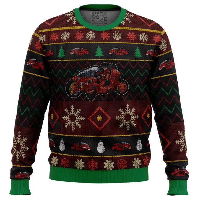 Get Festive with the Akira Shotaro Kaneda Bike Ugly Christmas Sweater – Limited Edition