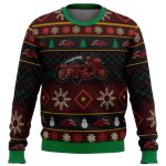 Rev up your style with Akira Shotaro Kaneda Bike Ugly Christmas Sweater