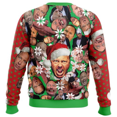 Get Festive with the Alex Jones Ugly Christmas Sweater – Limited Edition!