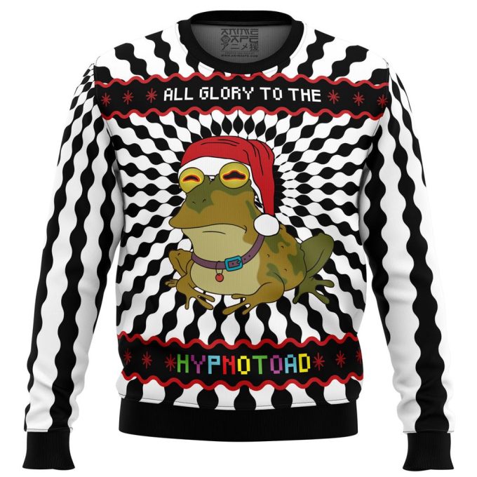 All Glory To The Hypnotoad Ugly Christmas Sweater – Festive and Fun Attire for the Holidays
