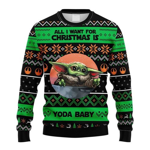 Get Festive with the Baby Yoda Ugly Sweater – Perfect for Christmas!