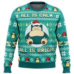 Get Festive with All Bright Snorlax Ugly Christmas Sweater – Perfect for Pokemon Fans!