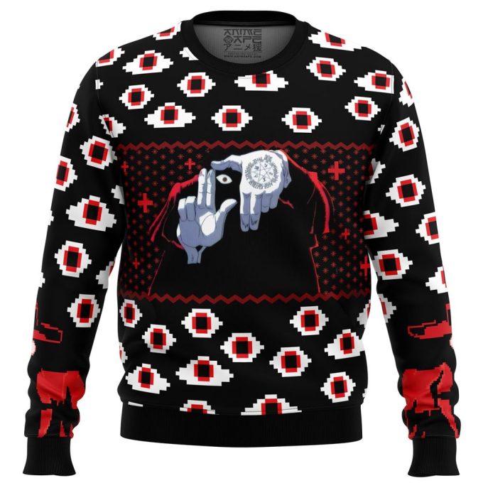 Hellsing Alucard Eyes Ugly Christmas Sweater – Festive & Unique Design!