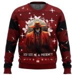 Get Festive with Alucard Hellsing Ugly Christmas Sweater – Perfect Holiday Attire!