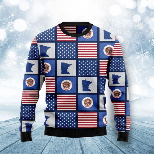 Get Festive with the Amazing Minnesota Ugly Christmas Sweater – Perfect Unisex Holiday Outfit