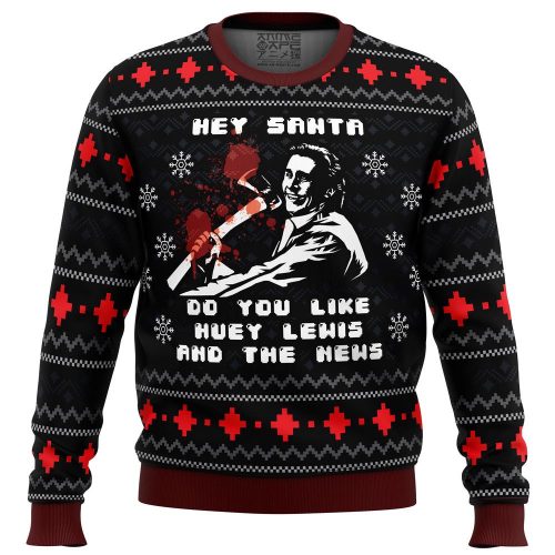 Get Festive with the American Santa American Psycho Ugly Christmas Sweater!