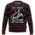 Get Festive with the American Santa American Psycho Ugly Christmas Sweater