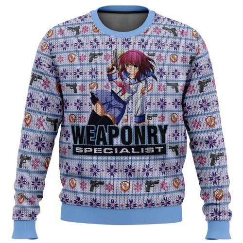 Get Festive with Angel Beats Nakamura Yuri Ugly Christmas Sweater - Limited Edition!