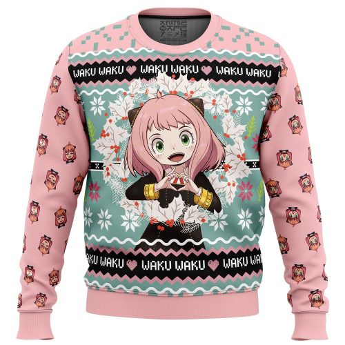 Waku Waku Spy x Family Ugly Christmas Sweater - Anya Forger Collection