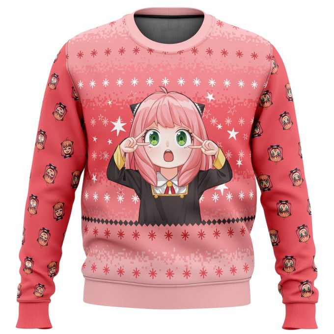 Get Festive with the Anya Spy x Family Ugly Christmas Sweater – Perfect Holiday Attire!