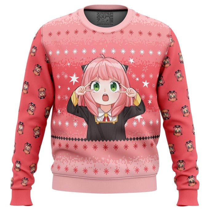 Get Festive with Anya Spy x Family Ugly Christmas Sweater – Perfect Holiday Attire!