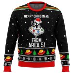 Get Festive with Area 51 Aliens Ugly Christmas Sweater – A Unique Extraterrestrial Holiday Attire!