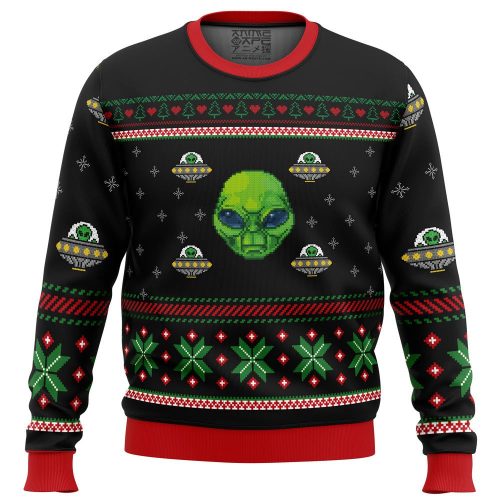 Get Festive with the Area 51 Ugly Christmas Sweater – Extraterrestrial Holiday Fun!