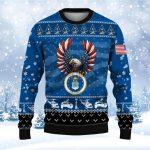Air Force Veteran Ugly Sweater: Celebrate Military Service with Armed Forces Soldier Design