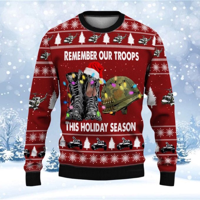Show Your Military Pride with Armed Forces Veteran Ugly Sweater