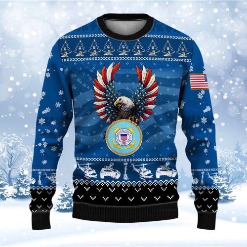 Coast Guard Veteran Ugly Sweater - Show Your Military Pride!