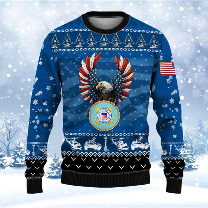 Coast Guard Veteran Ugly Sweater – Show Your Military Pride!