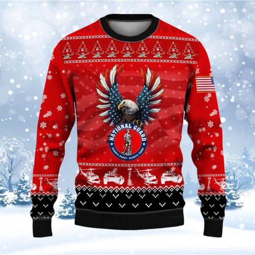 Show Your Patriotism with an Armed Forces National Guard Veteran Ugly Sweater