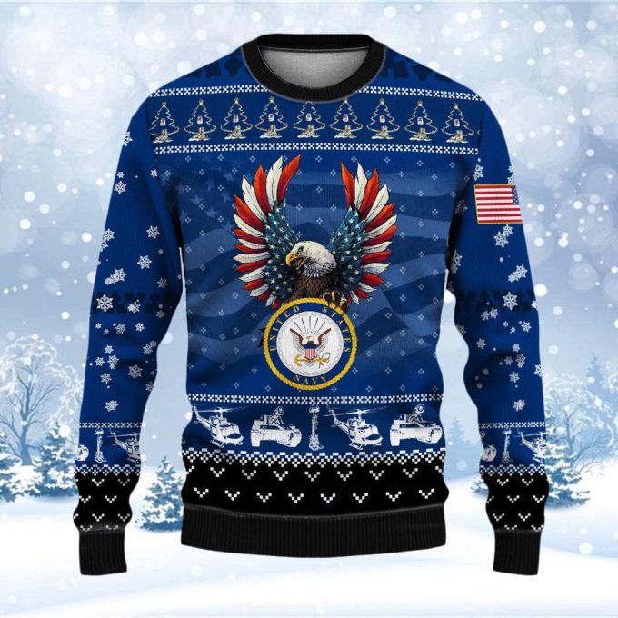 USN Navy Veteran Ugly Sweater – Show Your Military Pride!