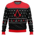 Assassins Creed Assassin Insignia Ugly Christmas Sweater – Festive Gaming Apparel