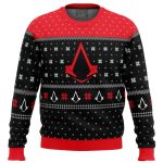 Assassin s Creed Ugly Christmas Sweater – Insignia Symbol Print