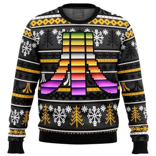 Get Festive with Atari Ugly Christmas Sweater - Retro Gaming Holiday Apparel