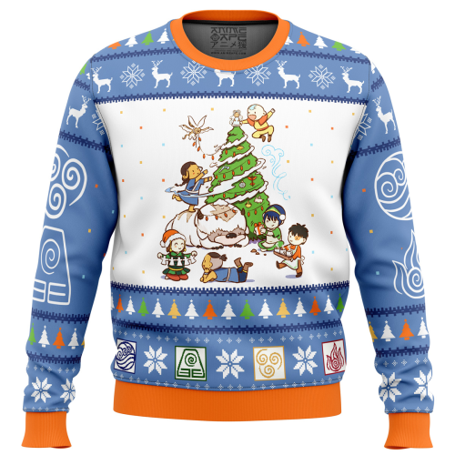 Get Festive with Avatar the Last Airbender Ugly Christmas Sweater – Limited Edition!