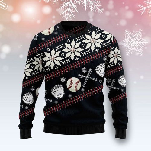 Get in the Holiday Spirit with a Baseball Christmas Ugly Sweater – Perfect Gift for Baseball Lovers!