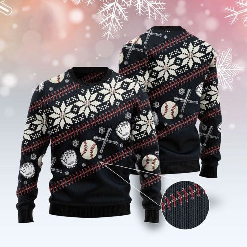 Get in the Holiday Spirit with a Baseball Christmas Ugly Sweater – Perfect Gift for Baseball Lovers!