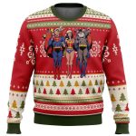 Superhero Ugly Christmas Sweater: Batman Superman & Wonder Woman Festive Design
