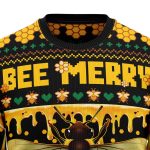 Bee Merry Christmas Unisex Crewneck Sweater – Ugly Christmas Sweater for Festive Fun!