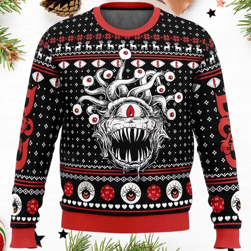 Beholder Dungeons And Dragons Ugly Christmas Sweater