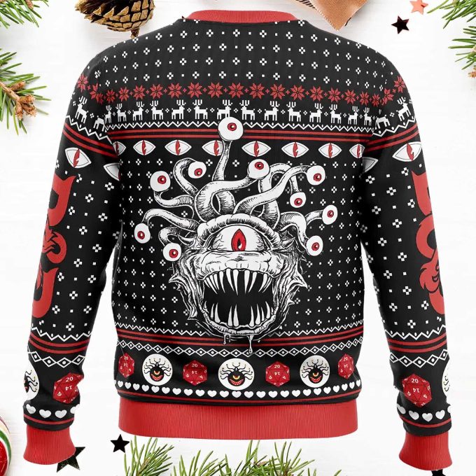 Beholder Dungeons And Dragons Ugly Christmas Sweater