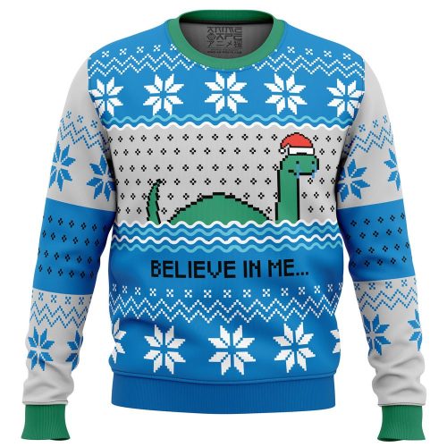 Unleash Festive Fun with the Believe in me…Nessie Ugly Christmas Sweater