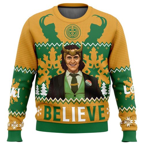 Get Festive with the Loki Marvel Ugly Christmas Sweater - Limited Edition