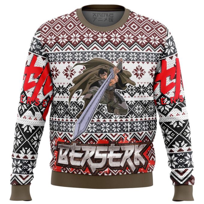 Berserk Guts Ugly Christmas Sweater: Festive and Fierce Attire for the Holidays