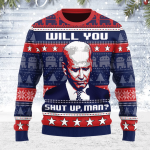 Biden Ugly Sweater: Show Your Support with this Fun and Festive Presidential Design!