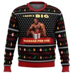 Hilarious Big Package Barry Wood Meme Ugly Christmas Sweater – Perfect for Holiday Fun!